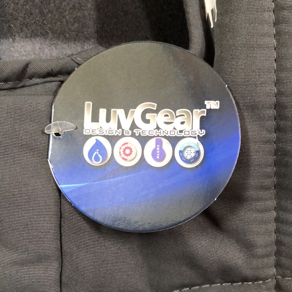 New LuvGear Cold Alert reversible pet jacket. Sz L. Gray with little white moose - Picture 10 of 16